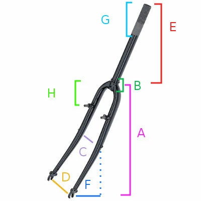 Point Fourche Vélo 26 Pouces Avec Pivot Fileté 1" 2 Point Fourche Vélo 26 Pouces Avec Pivot Fileté 1" – Image 2
