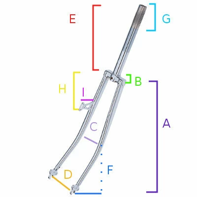 Point Fourche Vélo 28 Pouces Avec Support De Phare Et Pivot Fileté 1" 2 Point Fourche Vélo 28 Pouces Avec Support De Phare Et Pivot Fileté 1" – Image 2