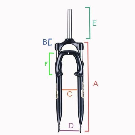 Zoom Fourche Vélo 28" Suspendue Réglable/blocable 2 Zoom Fourche Vélo 28" Suspendue Réglable/blocable – Image 2