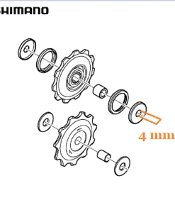Galets De Dérailleur Shimano 5/6/7/8V -VTT Boutique galets de derailleur shimano 5 6 7 8v full 3