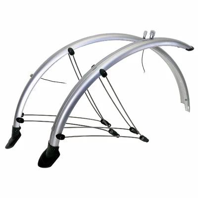 Messingschlager Paire De Garde Boue Pour Vélo 26 Pouces Avec Câble électrique - 60 Mm 1 Messingschlager Paire De Garde Boue Pour Vélo 26 Pouces Avec Câble électrique - 60 Mm