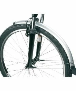 Messingschlager Paire De Garde Boue Pour Vélo 26 Pouces Avec Câble électrique - 60 Mm 7 Messingschlager Paire De Garde Boue Pour Vélo 26 Pouces Avec Câble électrique - 60 Mm -VTT Boutique garde boue argent avant et arriere pour velo 26 pouces 60 mm full 3