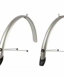 Garde Boues Argent Pour Vélo 28 Pouces 46 Mm Towny Polisport