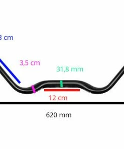 Ergotec-Humpert Guidon De Vélo Trekking Noir Ergotec Aerowing 2 -VTT Boutique guidon de velo trekking noir ergotec aerowing 2 full 3