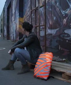 Housse De Sac à Dos Jaune Réfléchissant Berlin Wowow 20-25L -VTT Boutique housse de sac a dos jaune reflechissant berlin wowow full 3