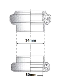 Point Jeu De Direction Aheadset 1 1/8 Diamètre 28,6 Mm -VTT Boutique jeu de direction aheadset 1 1 8 diametre 28 6 mm full 4