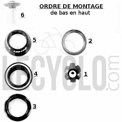 Point Jeu De Direction Semi Intégré 1 1/8 Chromé 3 Point Jeu De Direction Semi Intégré 1 1/8 Chromé – Image 3