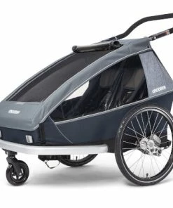 Kid Vaaya 2 Croozer Remorque Vélo Pour Deux Enfants -VTT Boutique kid vaaya 2 croozer remorque velo pour deux enfants bleue full