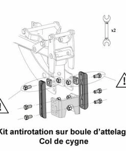 Mottez Kit Antirotation Pour Boule D'attelage -VTT Boutique kit antirotation pour boule d attelage full 3