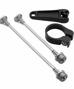 Kit Antivols Axes De Roues Vélo Et Collier De Selle 31,8 Mm Wheelox