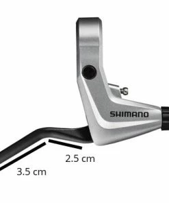 Levier De Frein V-Brake 2 Doigts BL-T4000 Argent Shimano -VTT Boutique levier de frein v brake 2 doigts bl t4000 argent shimano full 3