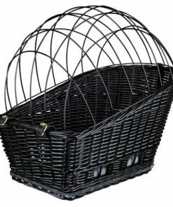 Panier Arrière En Osier Pour Chien Sur Porte Bagage Vélo -Trixie