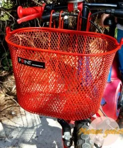 Point Panier Avant Rouge Pour Vélo Enfant -VTT Boutique panier avant rouge pour velo enfant full 3
