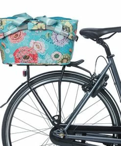 Panier Vélo Arrière Bloom Field 22L Bleu Fleuri Carry All Basil -VTT Boutique panier velo arriere bloom field 22l bleu fleuri carry all basil full 4