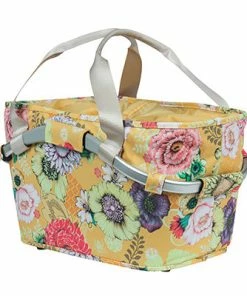 Panier Vélo Arrière Bloom Field 22L Jaune Fleuri Carry All Basil