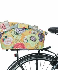 Panier Vélo Arrière Bloom Field 22L Jaune Fleuri Carry All Basil -VTT Boutique panier velo arriere bloom field 22l jaune fleuri carry all basil full 5