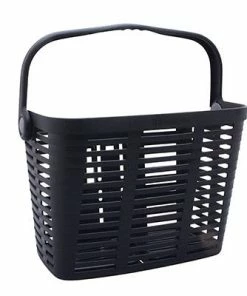 Bellelli Panier Vélo Avant Noir Inoxydable Sur Guidon