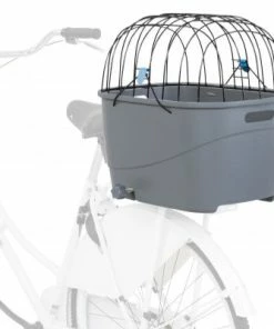 Panier Vélo Chien Amovible Avec Cage Sur Porte-bagages Trixie
