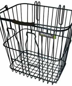 Panier Vélo Latéral à Crochets Memories Bottle Basil Noir