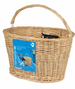 Panier Vélo Avant Osier Sur Guidon M-Wave -VTT Boutique panier velo osier m wave 4