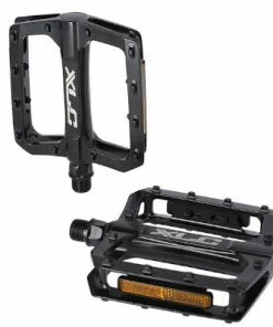 Pédales Plateforme Vélo Noires Avec Catadioptres PD-M29 XLC