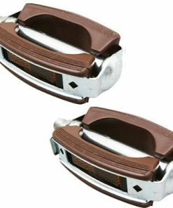 Pédales Vélo Vintage En Résine Marron City Marwi