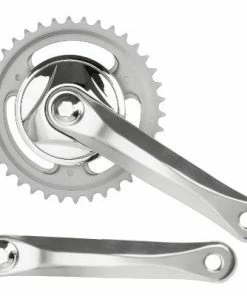 Messingschlager Pédalier Mono Plateau 38 Dents Argent Vélo 5 à 8 Vitesses