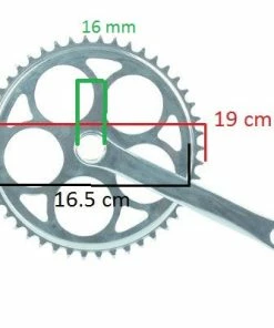 Messingschlager Pédalier Vintage Mono Plateau à Clavette 8 Messingschlager Pédalier Vintage Mono Plateau à Clavette -VTT Boutique pedalier vintage mono plateau a clavette full 3