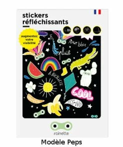 Planche De Stickers Réfléchissants Grand Format Rainette -VTT Boutique planche de stickers reflechissants grand format rainette full 3