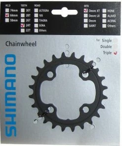 Plateau 24 Dents Pour Dérailleur Avant Triple Deore XT Shimano