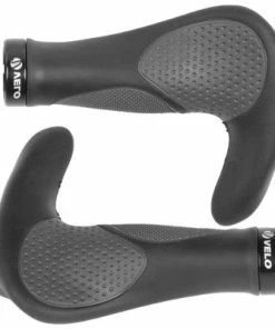 VELO Poignées Vélo Ergonomiques Avec Cornes Triple Densité - La Paire