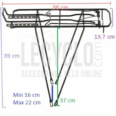 Monz Porte Bagage Arrière Noir 5 Monz Porte Bagage Arrière Noir – Image 5