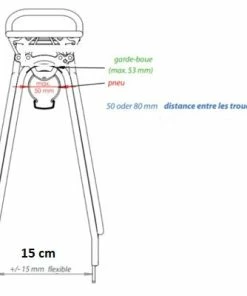 Porte Bagage Arrière Pour Vélo Avec Fixation Racktime Tourit -VTT Boutique porte bagage arriere pour velo avec fixation racktime tourit full 3