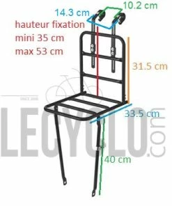 Porte Bagage Avant Large Du Vélo BASIL 6 Porte Bagage Avant Large Du Vélo BASIL -VTT Boutique porte bagage avant large du velo basil full 3