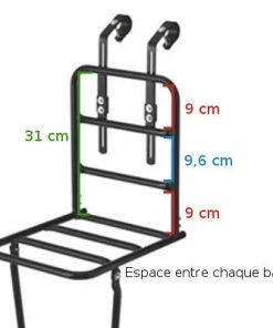 Porte Bagage Avant Large Du Vélo BASIL 7 Porte Bagage Avant Large Du Vélo BASIL -VTT Boutique porte bagage avant large du velo basil full 4