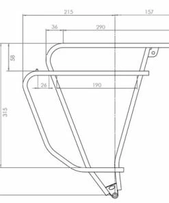Porte Bagage De Vélo TUBUS Logo Evo Noir -VTT Boutique porte bagage de velo tubus logo evo noir full 5