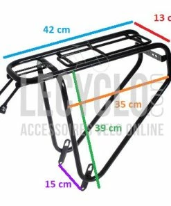 Porte Bagage Noir Charge 35 Kg Vélo Steco 6 Porte Bagage Noir Charge 35 Kg Vélo Steco -VTT Boutique porte bagage noir charge 35 kg velo steco full 3