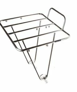 Porte-bagages Avant Argent Pour Vélo Frontière - BLB