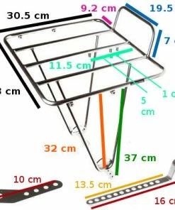 Porte-bagages Avant Argent Pour Vélo Frontière - BLB -VTT Boutique porte bagages avant argent pour velo frontiere blb full 6