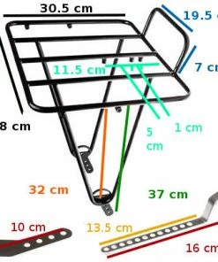 Porte-bagages Avant Noir Pour Vélo Frontière - BLB -VTT Boutique porte bagages avant noir pour velo frontiere blb full 6