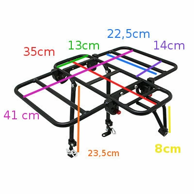 Newton Porte-bagages Vélo Avant à Plateforme Avec Côtés Rabattables 5 Newton Porte-bagages Vélo Avant à Plateforme Avec Côtés Rabattables – Image 5