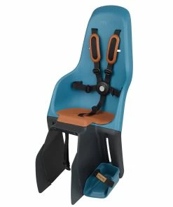 Siège Vélo Junior Porte-bagages Arrière Pliant Minia -VTT Boutique porte bebe velo arriere minia bleu porte bagages