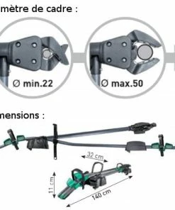 Porte-vélo Sur Toit Avec Tête Rotative Pure Instinct Peruzzo -VTT Boutique porte velo sur toit avec tete rotative pure instinct peruzzo full 3