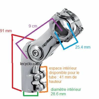 Ergotec-Humpert Potence Ajustable Surélevée Ahead Pour Vélo Trekking Octopus 50 2 Ergotec-Humpert Potence Ajustable Surélevée Ahead Pour Vélo Trekking Octopus 50 – Image 2