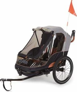 Remorque Vélo Enfants 2 Places 2 En 1 Avec Kit Piéton Bobike