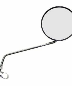 Messingschlager Rétroviseur Pour Vélo Avec Bras Long Et Grand Miroir 105 Mm