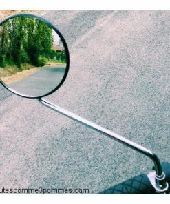 Messingschlager Rétroviseur Pour Vélo Avec Bras Long Et Grand Miroir 105 Mm -VTT Boutique retroviseur pour velo avec bras long et grand miroir 105 mm full 5