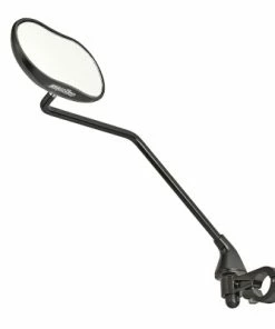 Ergotec-Humpert Rétroviseur Vélo Gauche à Long Bras M-88 LV Ergotec Noir Sablé