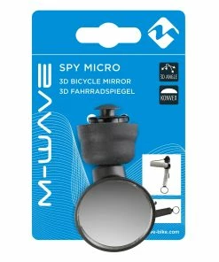 Rétroviseur Vélo Sur Embout De Cintre Spy Micro M-Wave -VTT Boutique retroviseur velo micro spy m wave packaging
