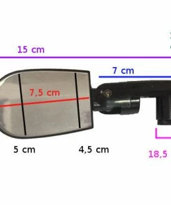 Brandless Rétroviseur Vélo Sur Embout De Guidon -VTT Boutique retroviseur velo sur embout de guidon full 5